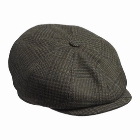 Todays Steal Laksen Bakerboy Mens Tweed Cap - Willow Tweed