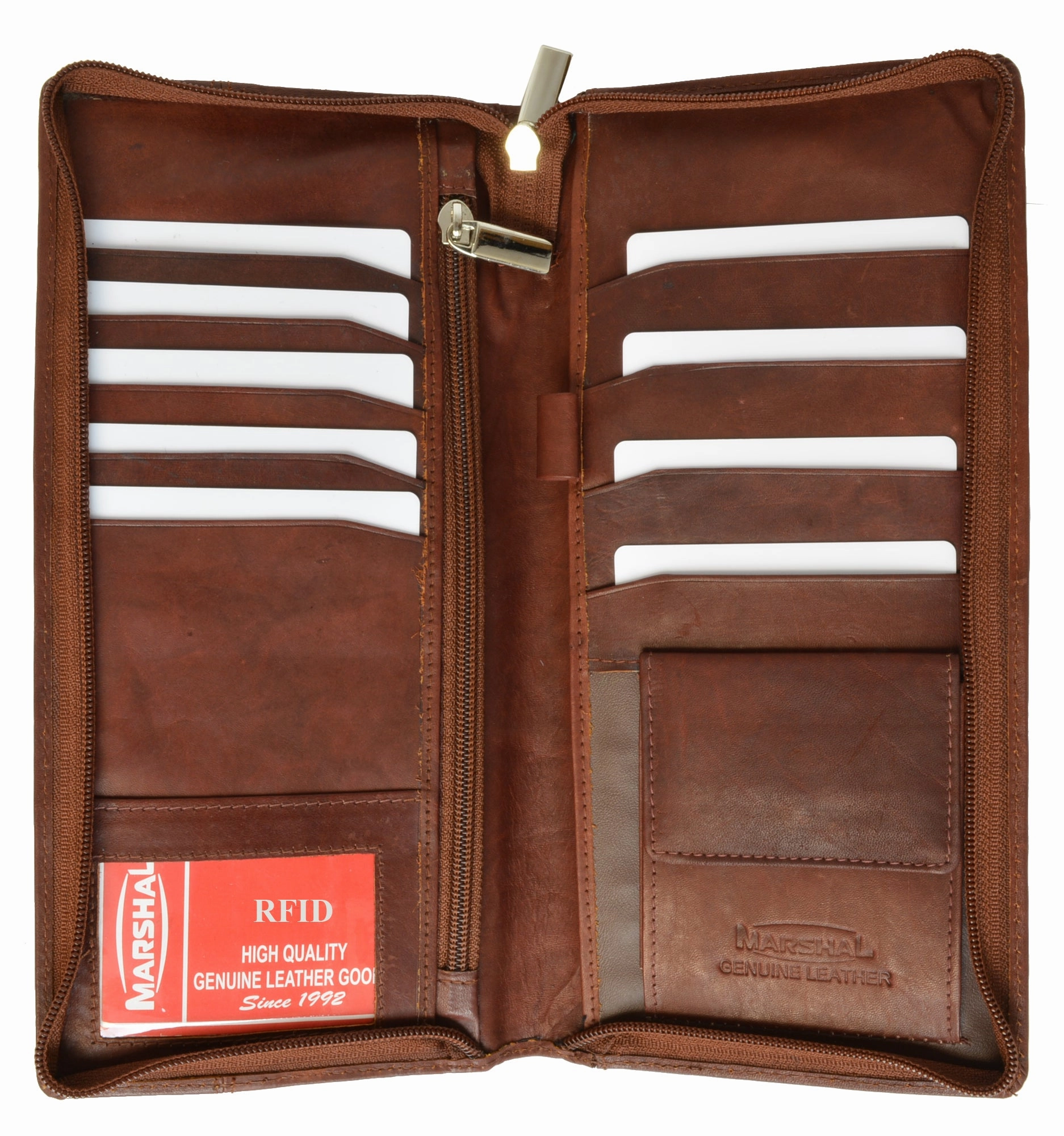 Mega Discount Event Rfid Blocking Travel Wallet & Family Passport Holder Genuine Leather Document Holder & Organizer Protects Your Passports