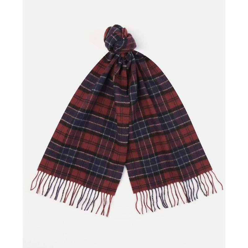 Shop Save Today Barbour Tartan Lambswool Scarf - Cordovan