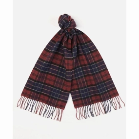 Shop Save Today Barbour Tartan Lambswool Scarf - Cordovan