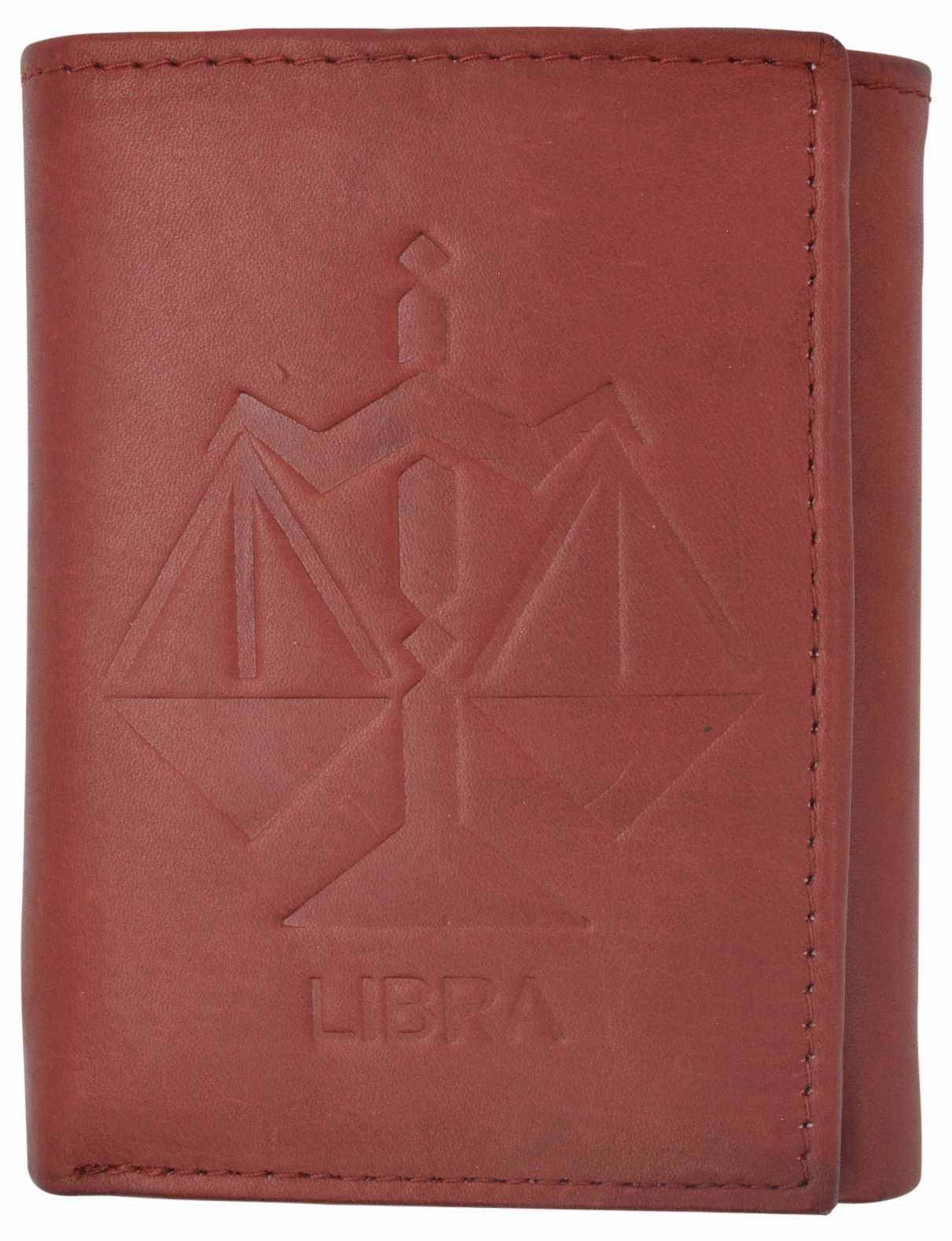 Hot Pick Online Hot Sale Frenzy Libra Zodiac Sign Bifold Trifold Genuine Leather Men'S Wallets