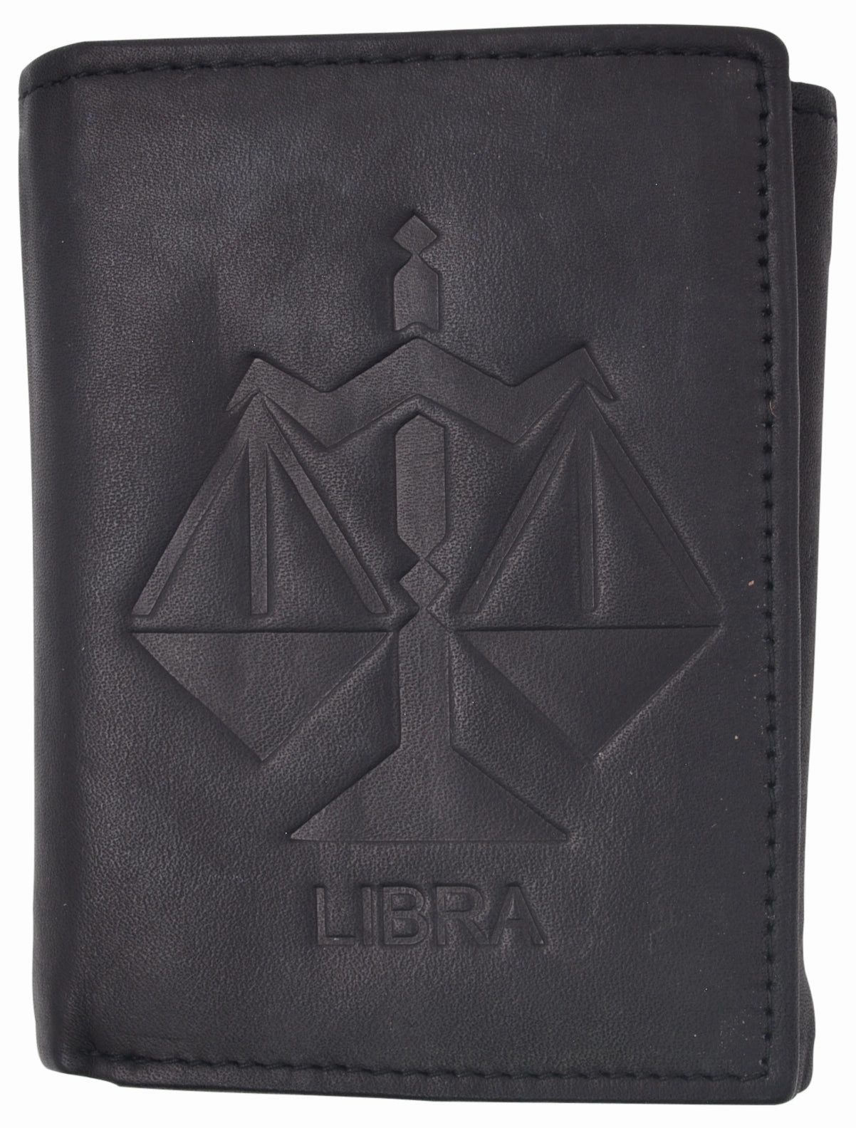 Libra Zodiac Sign Bifold Trifold Genuine Leather Men'S Wallets Exclusive Deal Inside