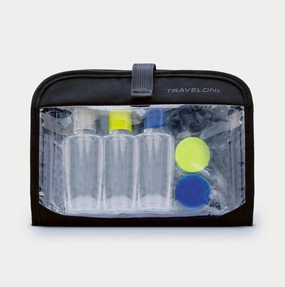 Travelon Wet/Dry 1 Quart Hangable Bag With Bottles Save More Online Dont Wait Save Today