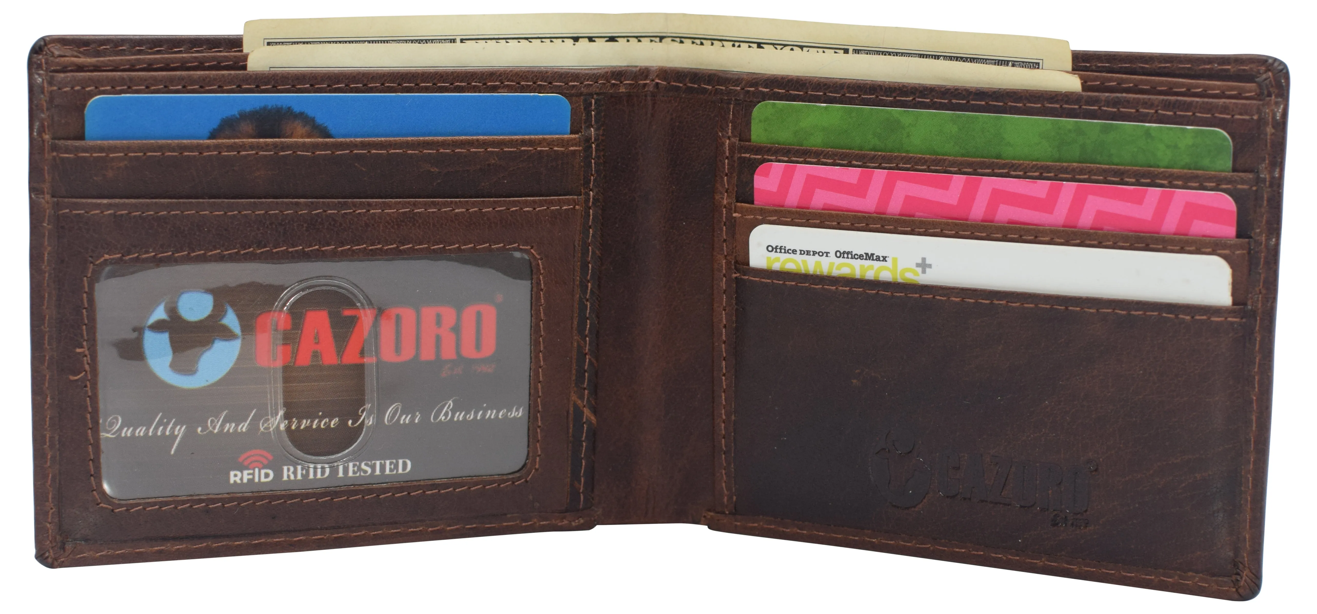 Real Leather Mens Slim Bifold Wallet Rfid Blocking Front Pocket Wallets For Men Shop Hot Picks Weekend Flash Offer
