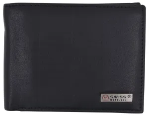 Swiss Marshall Mens Genuine Leather Passcase Bifold Wallet Rfid Safe 2 Id Windows Todays Special Picks Gift Sale Event