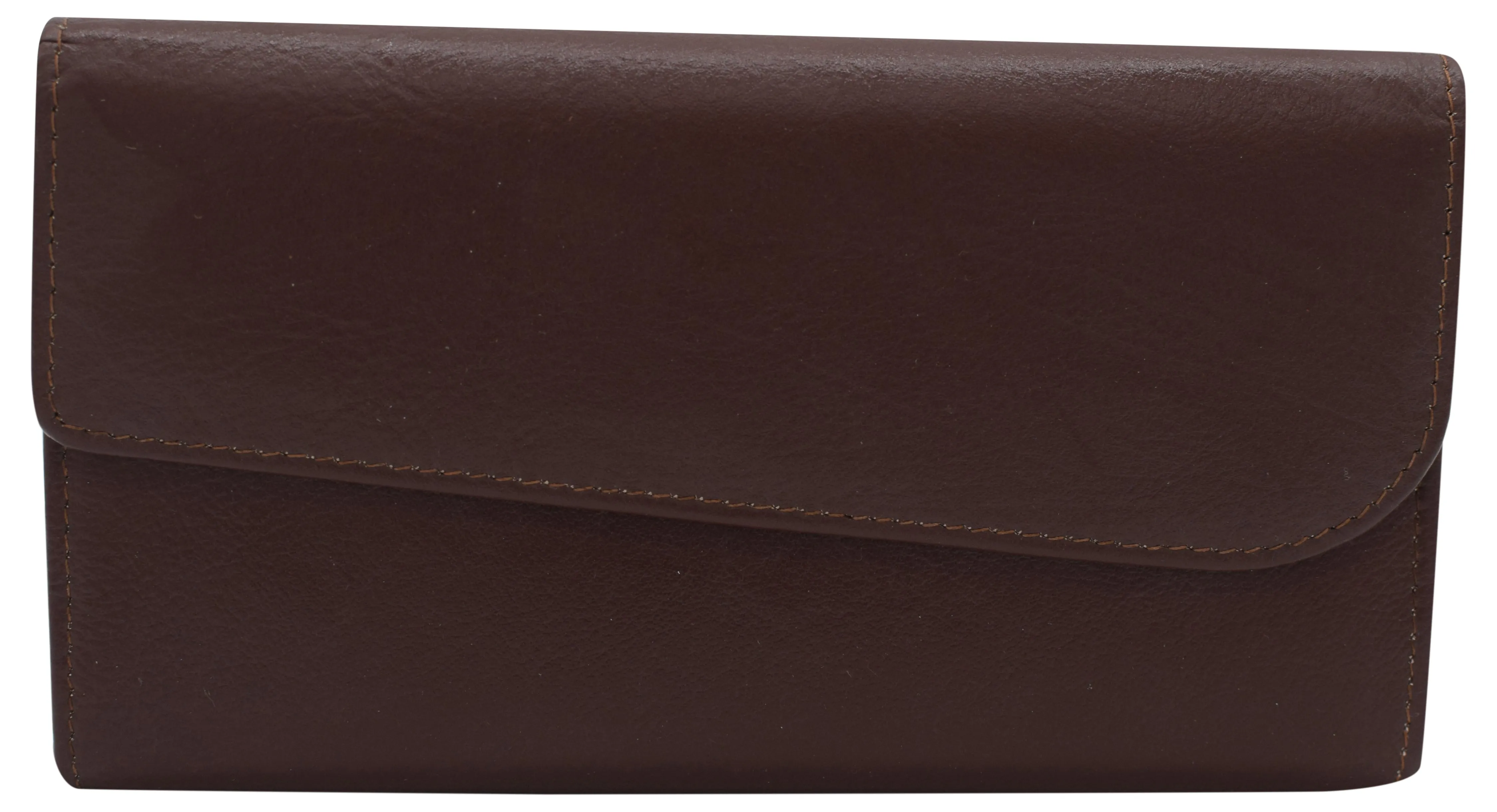 Big Savings Today Flash Sale Alert Now Women'S Genuine Leather Rfid Trifold Checkbook Slim Wallet For Ladies