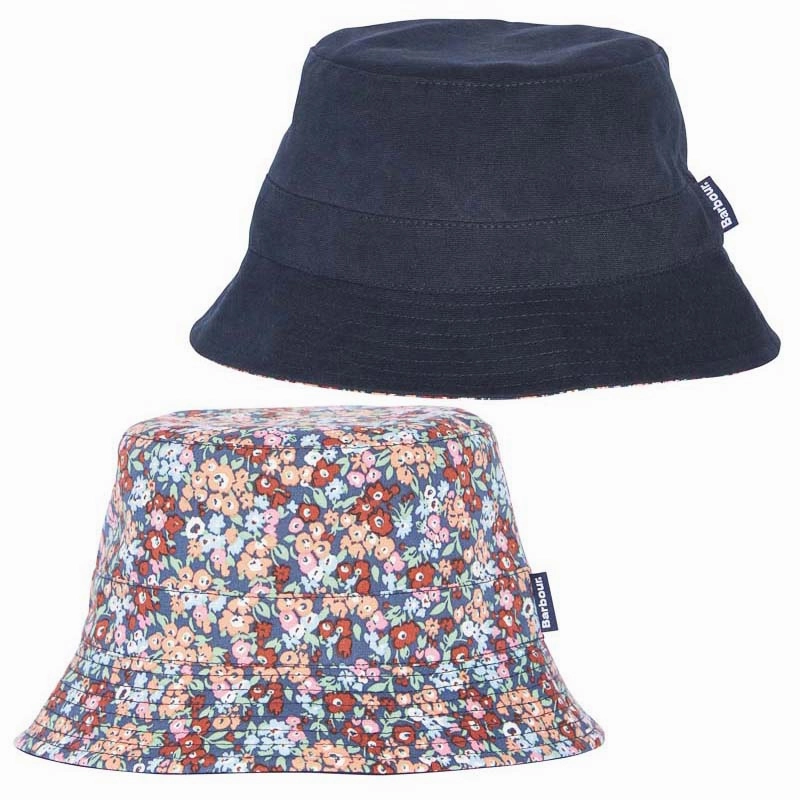 Special Savings Today Exclusive Deal Inside Barbour Adria Reversible Ladies Bucket Hat - Navy