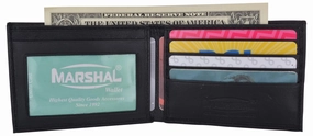 Boys Slim Compact Id And Card Bifold Leather Wallet Limited Time Discount