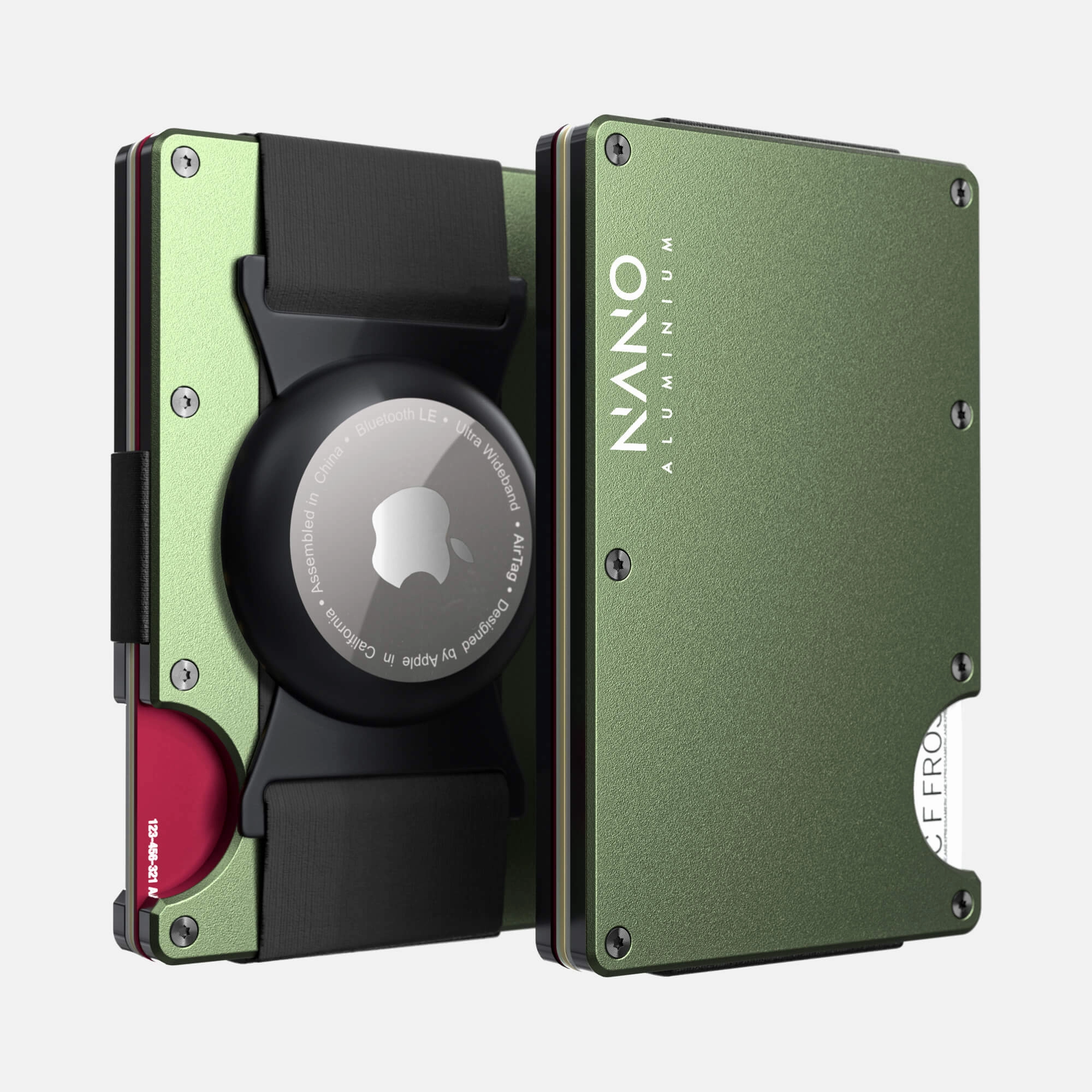 Save Today Only EndofWeek Deals Airtag Cash Strap Wallet (Heritage Green)