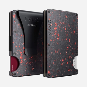 Personalised Money Clip Wallet (Nero/Rosso) Todays Trending Deals