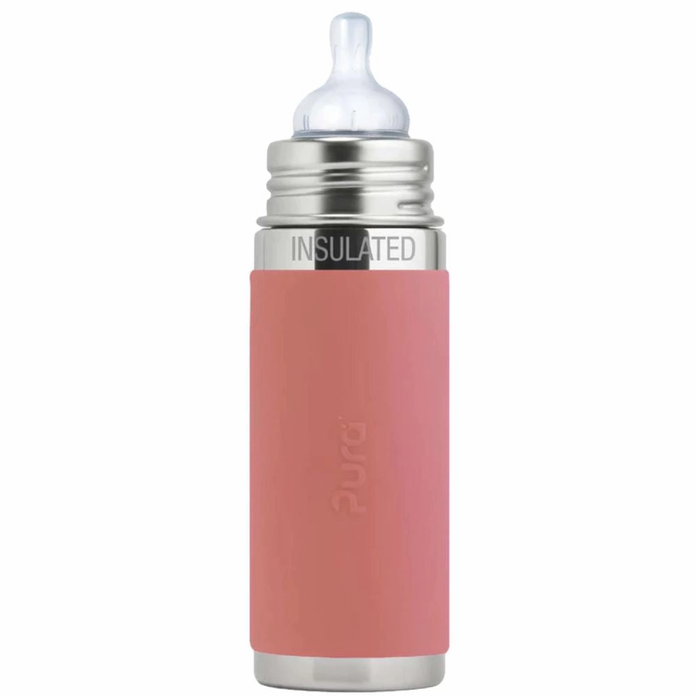 Shop Today Save Hot Deal Alert Pura Kiki Insulated Infant Bottle 260Ml - Rose V2