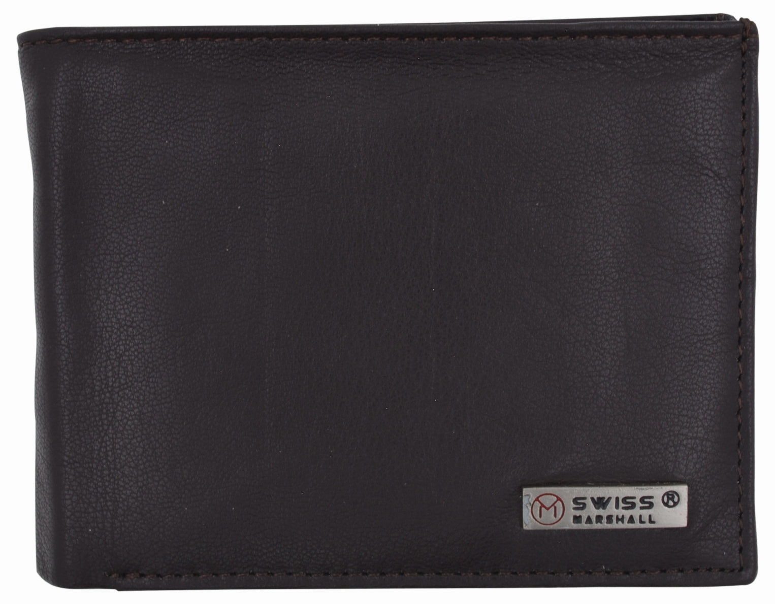 Swiss Marshall Mens Genuine Leather Passcase Bifold Wallet Rfid Safe 2 Id Windows Online Exclusive Deal