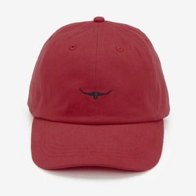 R.M.Williams Mini Longhorn Twill Cap - Red/Navy Instant Discount Grab Save Today