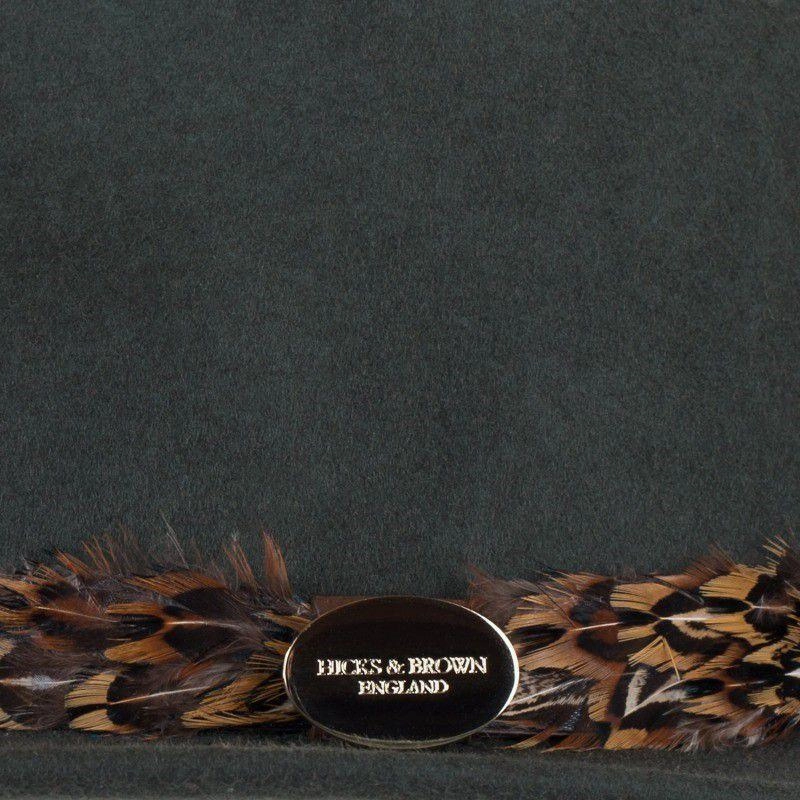 Hicks & Brown Suffolk Bronze Feather Wrap Fedora Hat - Olive MustHave Gift Ideas Todays Best Deal