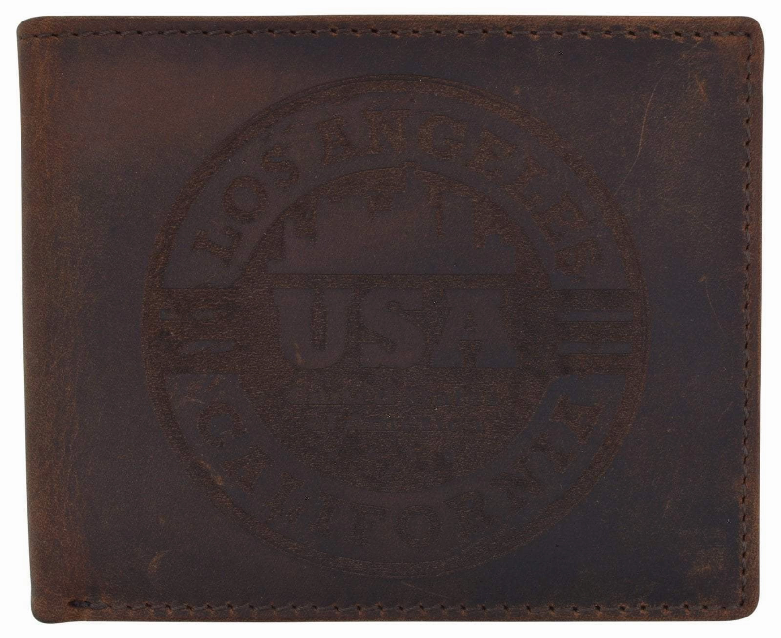 Deal of the Day Special Price Today Los Angeles Mens Rfid Genuine Leather Card Id Bifold Wallet