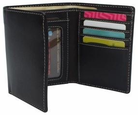 Trifold Wallets For Men Rfid - Leather Slim Mens Wallet With Id Window Front Pocket Wallet Gifts For Men Weekend Flash Offer Last Chance Offer