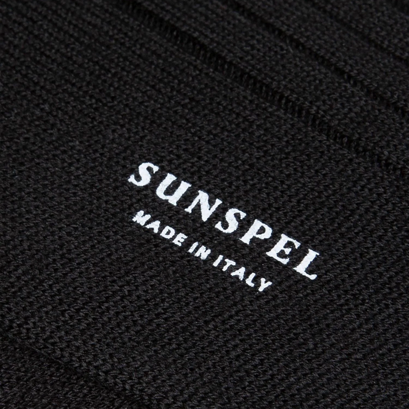 Save Big Online Sunspel Merino Wool Ribbed Socks Black