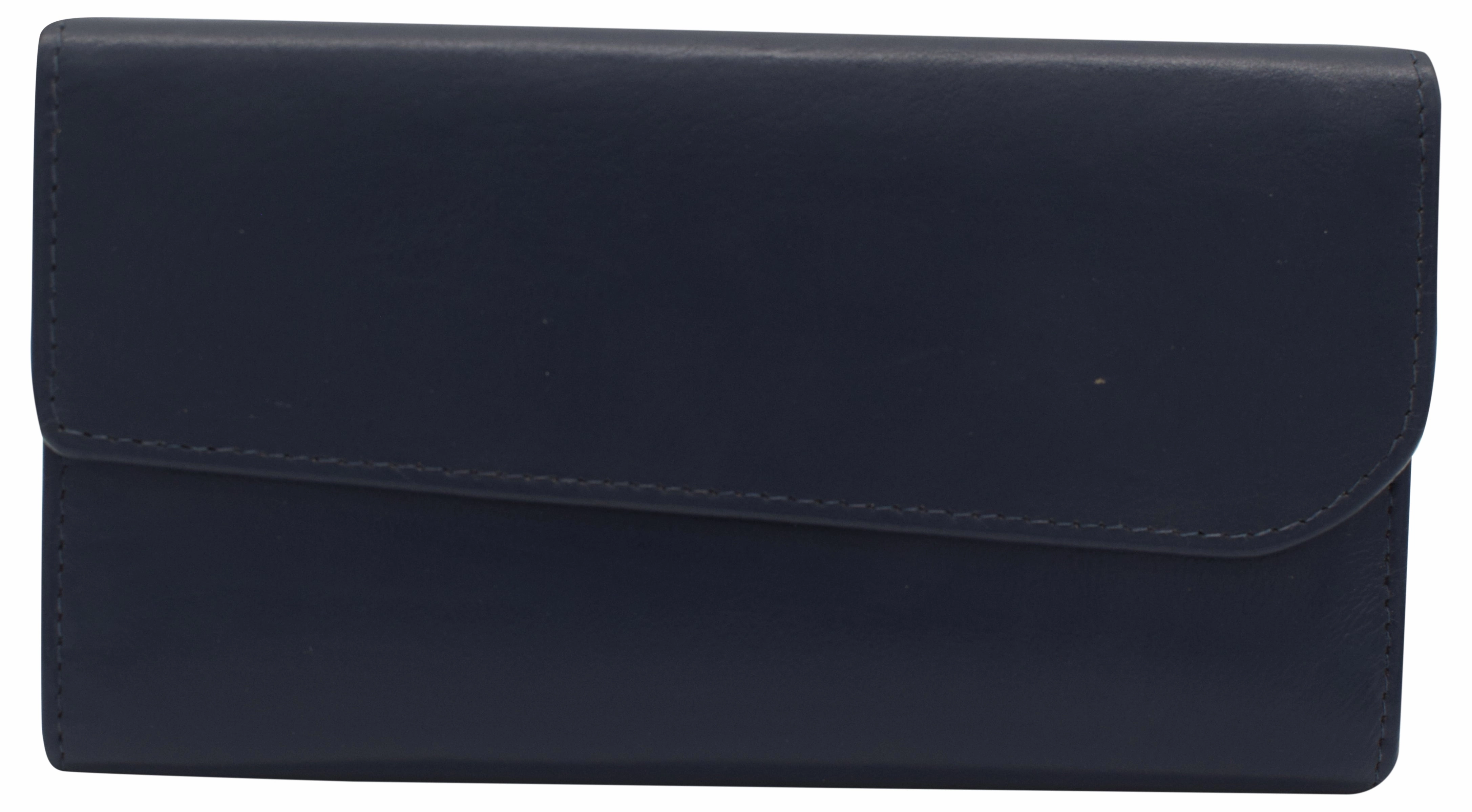 Women'S Genuine Leather Rfid Trifold Checkbook Slim Wallet For Ladies Todays Trending Deals Shop Grab Now