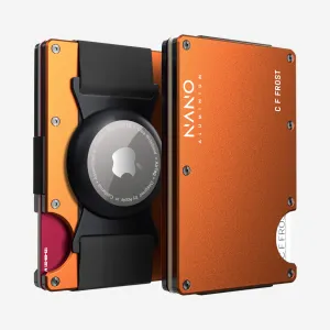 Weekend Flash Offer Personalised Airtag Cash Strap Wallet (Ventura Orange)