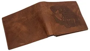 Rfid Blocking Real Leather Slim Bifold Wallet Center Id Flap Window Engraved Log Save Today Only Mega Discount Event