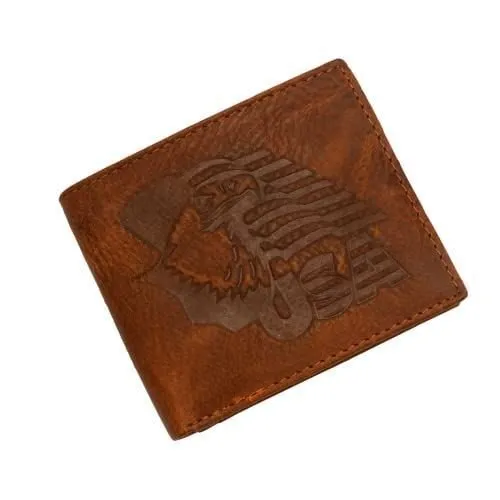 Rfid Blocking Real Leather Slim Bifold Wallet Center Id Flap Window Engraved Log Perfect Gift Sale Shop the Savings Now