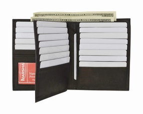 Rfid Blocking Bifold Hipster Multi Credit Card Id Holder Wallet Premium Leather Rfid 5502 (C) Todays Special Savings