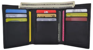 Last Chance Steal Trifold Men'S Rfid Blocking Premium Leather Classic Credit Card Holder Wallet