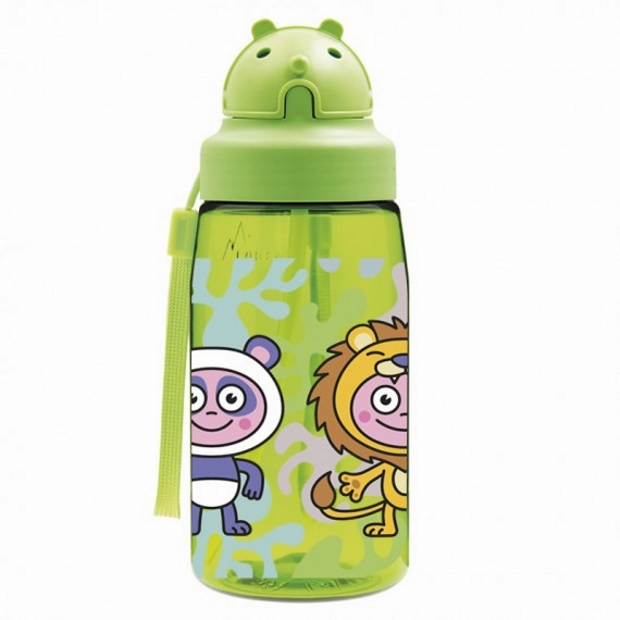 Limited Time Steal Exclusive Online Offer Tritan Kids Straw Bottle With Oby Cap Cartoon Designs - 15Oz