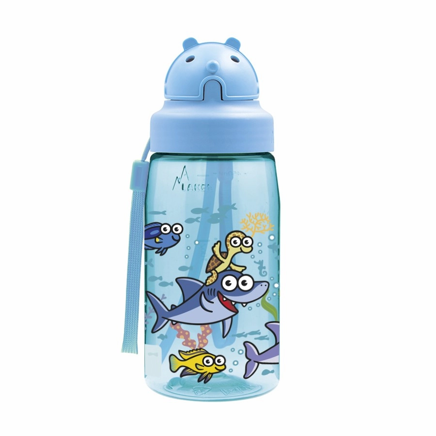 Hot Price Drop Shop Grab Offer Tritan Kids Straw Bottle With Oby Cap Cartoon Designs - 15Oz