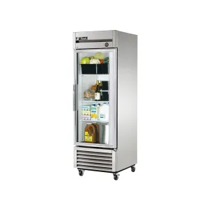 True T-23G-HC~FGD01, Commercial 27" Reach-In Refrigerator Glass Door 1 Section