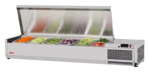 Turbo Air - CTST-1500-13-N, Commercial E-Line Countertop Salad Table, 59??L