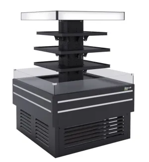 Turbo Air - TIOM-48CCB-N, 47-1/8" x 48-3/8" (L x D) Square Type Combined Unit - Black