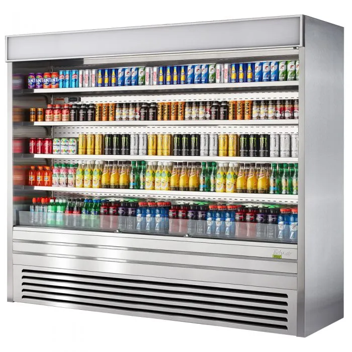 Turbo Air - TOM-96ES-N, 96"L Vertical Air Curtain, Stainless steel