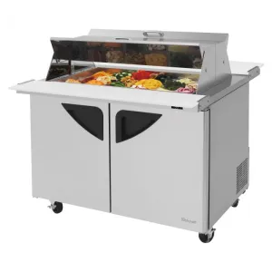 Turbo Air - TST-48SD-18-N-DS, Commercial Super Deluxe mega top unit ?C dual sided, Mega Top, Two-section, 15 cu. ft.,