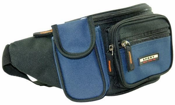 Daily Hot Deal Unisex Nylon Fanny Pack Waist Bag With Cell Phone Pouch 92-0101 (C)