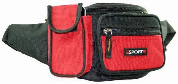 Unisex Nylon Fanny Pack Waist Bag With Cell Phone Pouch 92-0101 (C) Shop Save Big Perfect Gift Sale