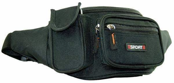 Unisex Nylon Fanny Pack Waist Bag With Cell Phone Pouch 92-0101 (C) Today Only Discount Alert EndofWeek Deals