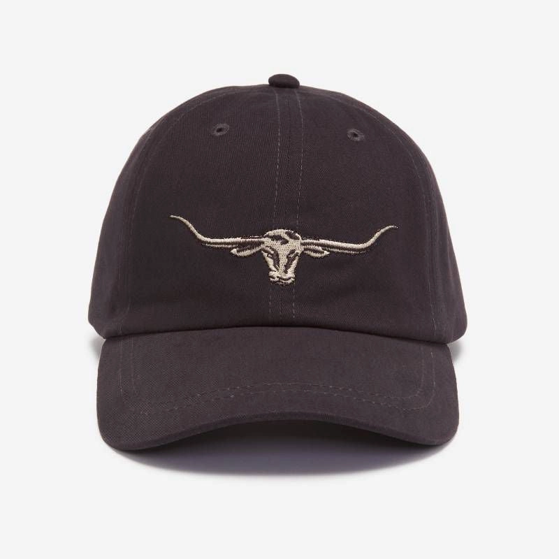 R.M.Williams Steers Head Logo Cap - Navy Instant Discount