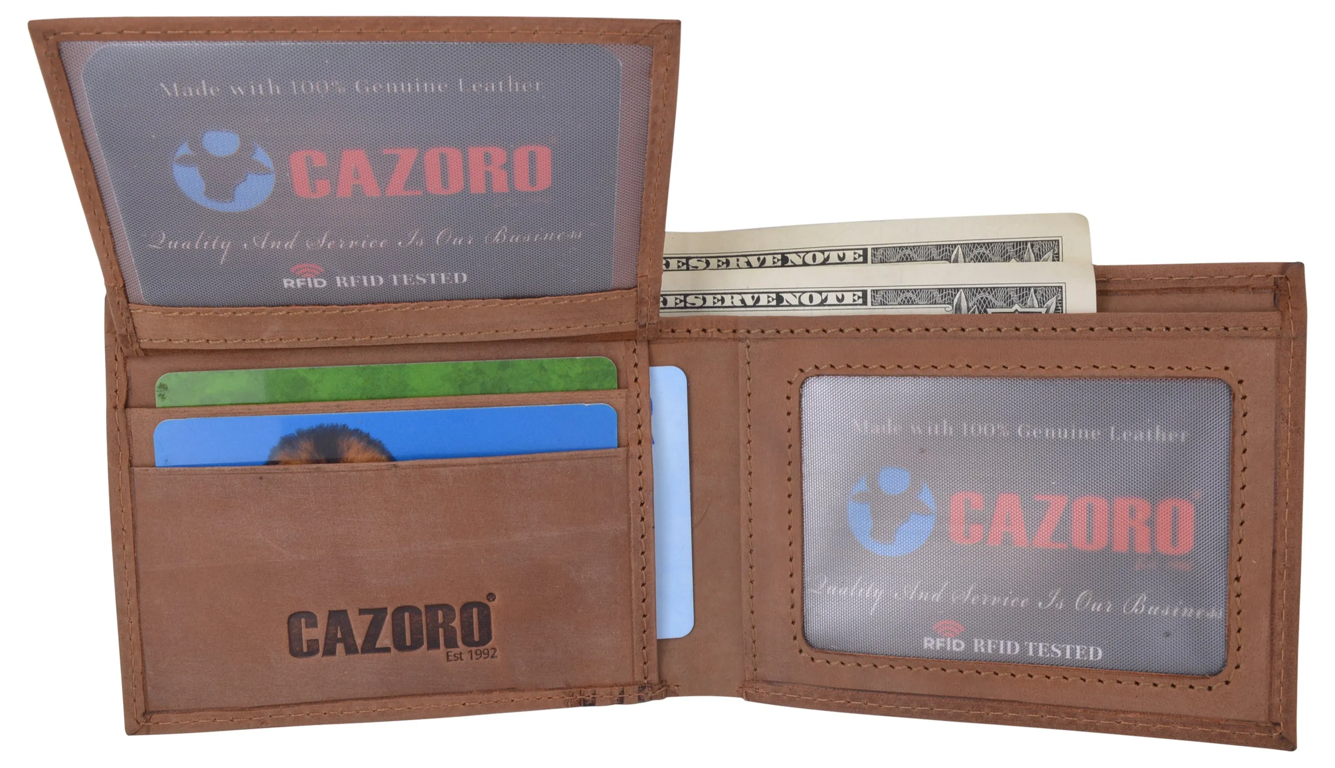 Todays Hot Savings Usa Wallets For Men Rfid Blocking Leather Stylish Bifold Mens Wallet With 2 Id Windows