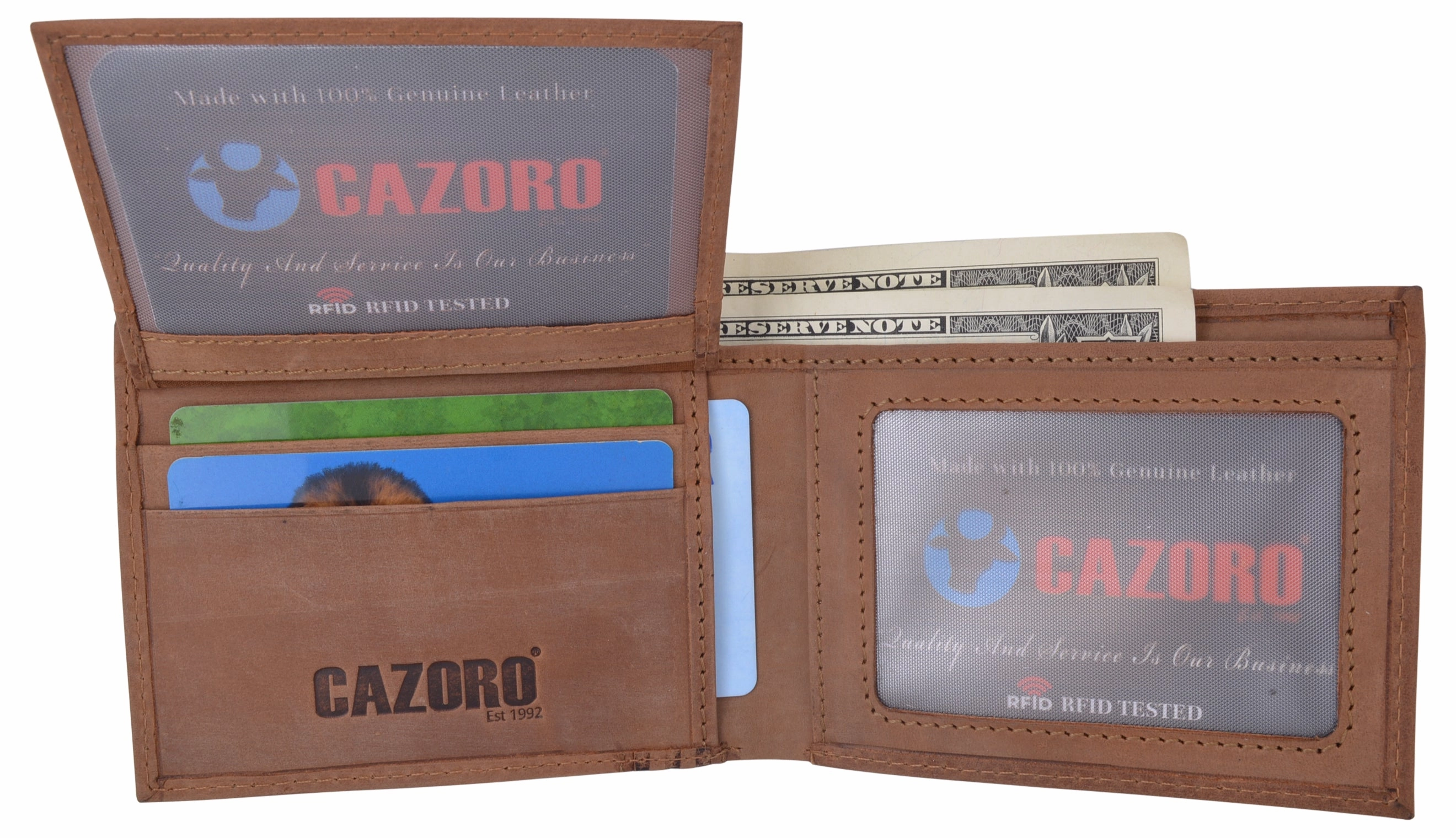 Todays Hot Savings Usa Wallets For Men Rfid Blocking Leather Stylish Bifold Mens Wallet With 2 Id Windows