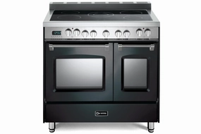 Verona VPFSEE365DE Prestige 36" Electric Glass Top Double Oven Range - Matte Black