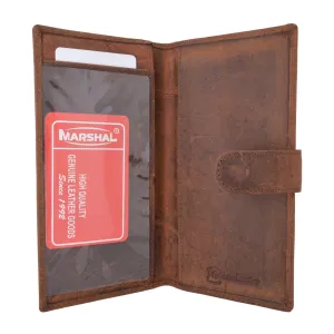 Shop the Best Deals Todays Hot Pick Vintage Genuine Leather Rfid Blocking Simple Checkbook Cover With Snap Closure Rfid157Htc