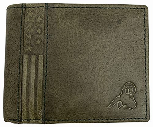 Wallet For Men Rfid Blocking Leather Bifold Double Id Flap Wallet Usa Series Gift Box Special Price Offer EndofWeek Deals