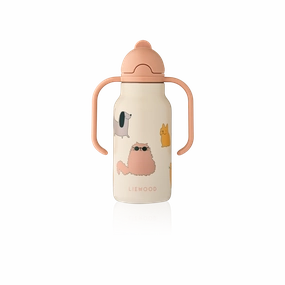 Shop Grab Offer Water Bottle - Kimmie - Cats And Dogs - Sandy
