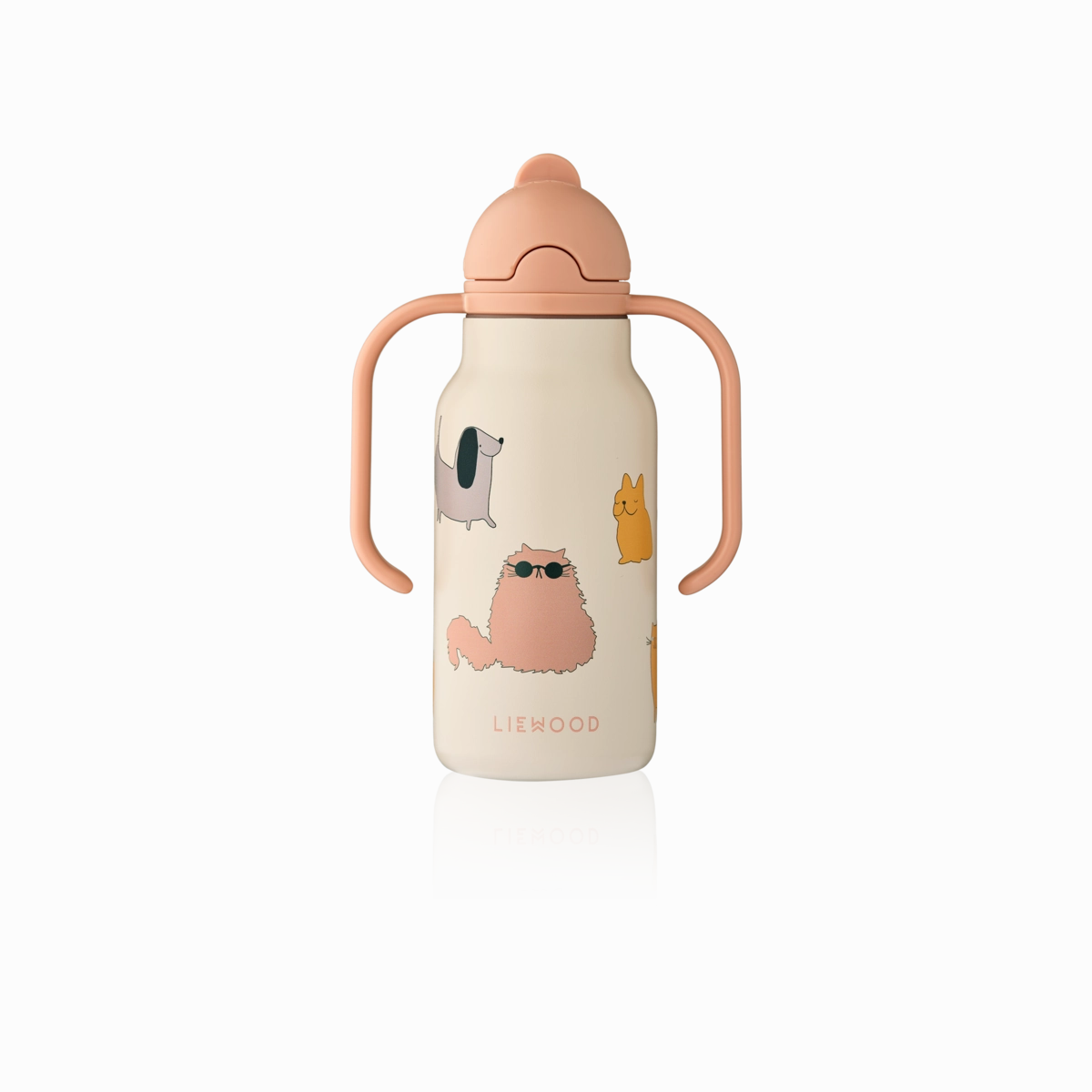 Shop Grab Offer Water Bottle - Kimmie - Cats And Dogs - Sandy