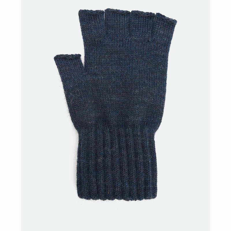Barbour Fingerless Mens Lambswool Gloves - Navy Hot Pick Online