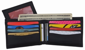 Men'S Premium Leather Rfid Bifold Wallet W/ Removable Front Id Card Holder Special Deal Frenzy Todays Special Savings