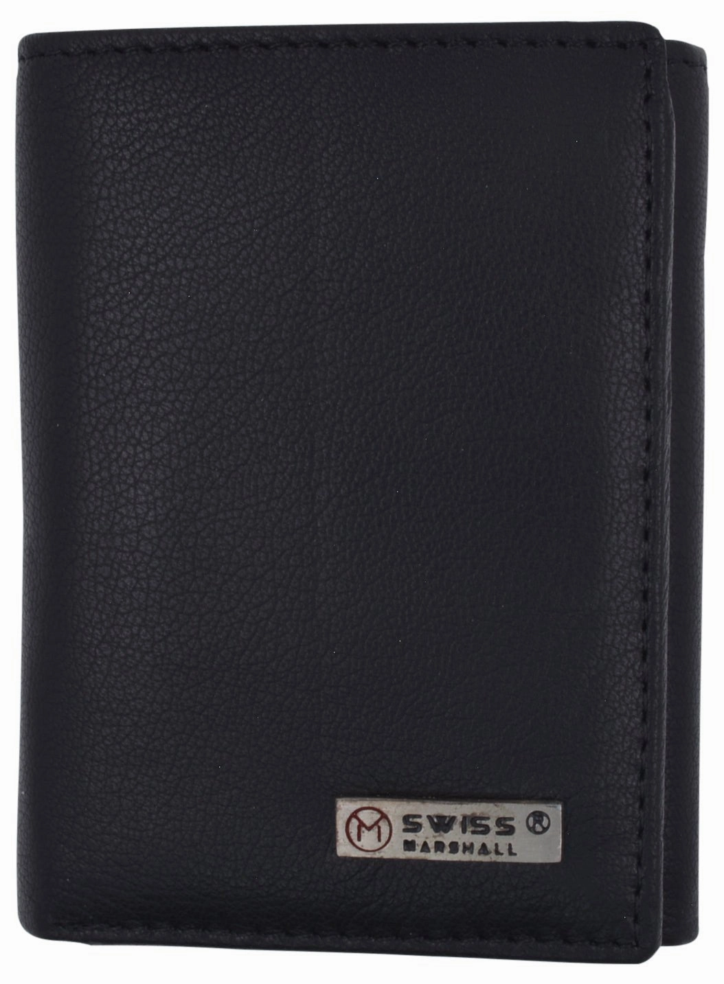 Swiss Marshall Executive Mens Rfid Protected Trifold Genuine Leather Wallet Id Window Grab It Fast Sale Ending Soon