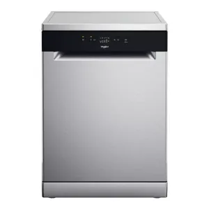WHIRLPOOL Dishwasher Freestanding A , 5 Programmes, 8.5 Lit, Inox