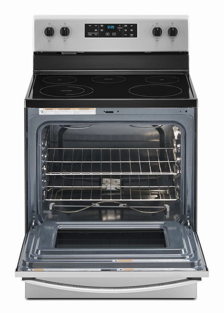 Whirlpool WFE505W0JS 5.3 Cu. Ft. Whirlpool Electric Range With Frozen Bake Technology.